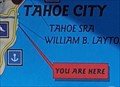 Image for Lake Tahoe You Are Here Map at William B. Layton State Park - Tahoe City, CA