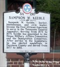 Image for FIRST - African-American to serve in the Tennessee General Assembly-Sampson W. Keeble - Nashville, TN