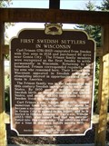 Image for First Swedish Settlers in Wisconsin Historical Marker