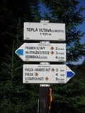 Image for Turisticky ukazatel "Tepla Vltava (u mostu)" - Kvilda, Czech Republic