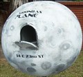 Image for Moon Mailbox in front of World Globe Gas Tank - Savannah, GA