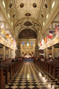 Image for Cathedral Basilica of St Louis Flags -- New Orleans, Louisiana, USA