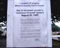 Image for Site of Lincon's "Unknown Ground" Speech - Waterloo, IL