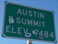 Image for Westbound Austin Summit - Elevation 7484 feet
