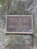 Image for End of the Oregon Trail DAR marker — Sylvester Park, Olympia, WA, USA