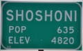 Image for Shoshoni, Wyoming ~ Population 635