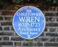 Image for Sir Christopher Wren Lived Here