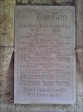 Image for War memorial, SS.Peter & Paul's Church, Chacombe, Northants.