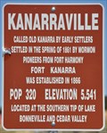 Image for Kanarraville, Utah ~ Elevation 5541 feet