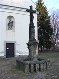 Image for Cross before chapel in Hylváty, Usti nad Orlici, Czech Republic