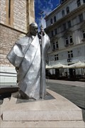 Image for Former Pope’s Statue Unveiled in Bosnian Capital - Sarajevo, Bosnia and Herzegovina