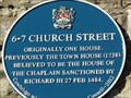 Image for 6-7 Church Street - Blue Plaque - Cowbridge, Vale of Glamorgan, Wales.