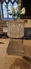 Image for Saxon Font - St Lawrence - Eyam, Derbyshire