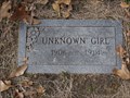 Image for Unknown Girl - Cottonwood Cemetery - Cottonwood, TX