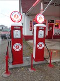 Image for Marathon Gas Pumps - Commerce, Oklahoma, USA.
