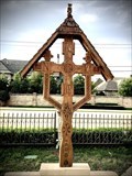 Image for St. Mary's Romanian Orthodox Church Carved Wooden Cross - Colleyville, TX