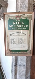 Image for Roll of Honour - St Leonard - Monyash, Derbyshire