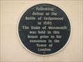 Image for Dark Blue historic plaque, Ringwood, Hants UK