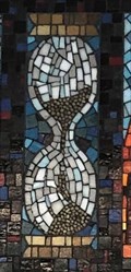 Image for Stained Glass Hourglass - Moorhead, MN