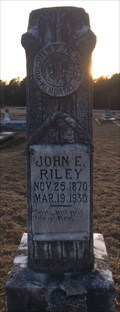 Image for John E. Riley - Old Center Cemetery - Newville, AL