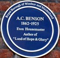 Image for A C Benson - Eton College, Eton, Berkshire, UK