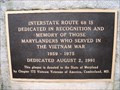 Image for Vietnam War Memorial  I-68 Rest Area  -  Cumberland, MD