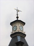 Image for Old small tower with town clock - Almelo, Netherlands.