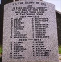 Image for Lanivet War Memorial, Cornwall UK