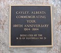Image for Cayley Alberta 100th Anniversary
