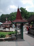 Image for Town Square near the information booth, Helen, GA.