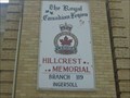 Image for Royal Canadian Legion - "Hillcrest Memorial Branch 119" Ingersoll, Ontario