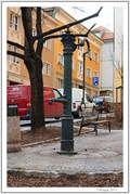 Image for Hand Operated Water Pump in a vest-pocket park, Prague, Czech Republic