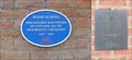 Image for Blue Plaque, Rugby School Gateway, Rugby, Warwickshire.