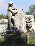 Image for "Monument for Ned Rigg placed" -- Atchison KS