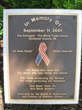 Image for 9/11 Memorial Plaque - Stafford County VA