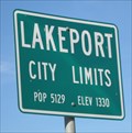 Image for Lakeport, CA - Pop: 5129