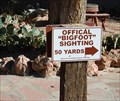 Image for Big Foot Sighting Sign - Moab, Utah