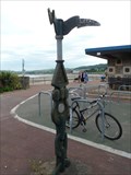 Image for National Cycle Network millennium milepost, Rhôs on Sea, Conwy, Wales