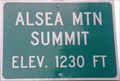 Image for Alsea Mtn Summit, Elev. 1230 ft - Oregon