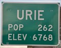 Image for Urie, Wyoming ~ Elevation 6768