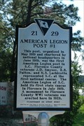 Image for 21- 29 American Legion Post #1 / 2nd Lieutenant Fred H. Sexton