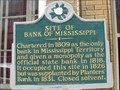 Image for Site of Bank of Mississippi - Natchez, MS