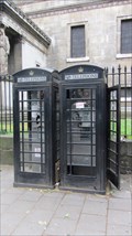Image for Black telephone box - Eusten Road, London UK