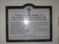 Image for Great War Memorial - St Mary's Church, Tyneham, Dorset, UK