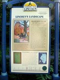 Image for Lincoln's Landscape marker - Lincoln Memorial Garden, Springfield, IL