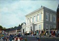 Image for “Poll Tax Queue Hitchin” by Leslie Dargert – Old Town Hall, Brand St, Hitchin, Herts, UK