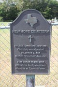 Image for New Hope Cemetery - New Hope, TX
