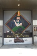 Image for Pontiac Fire Department Garage Door Mural  -  Pontiac, IL