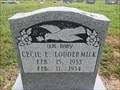 Image for Cecil E. Loudermilk - Bera Cemetery - Bera, OK, USA