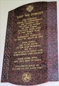 Image for War Memorial Tablet - Kirk Maughold - Maughold, Isle of Man